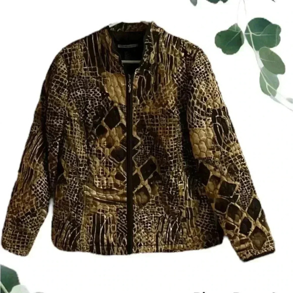 REQUIREMENTS animal print Jacket - Picture 1 of 3